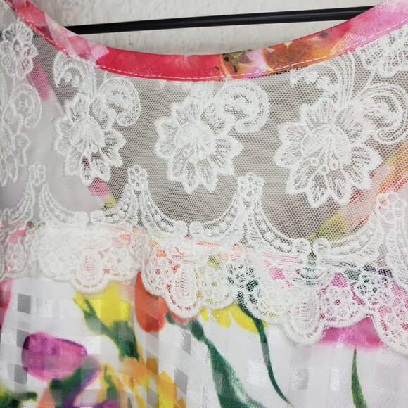 Bloome Girls Sz 16 Floral Lace Dress - Picture 4 of 7